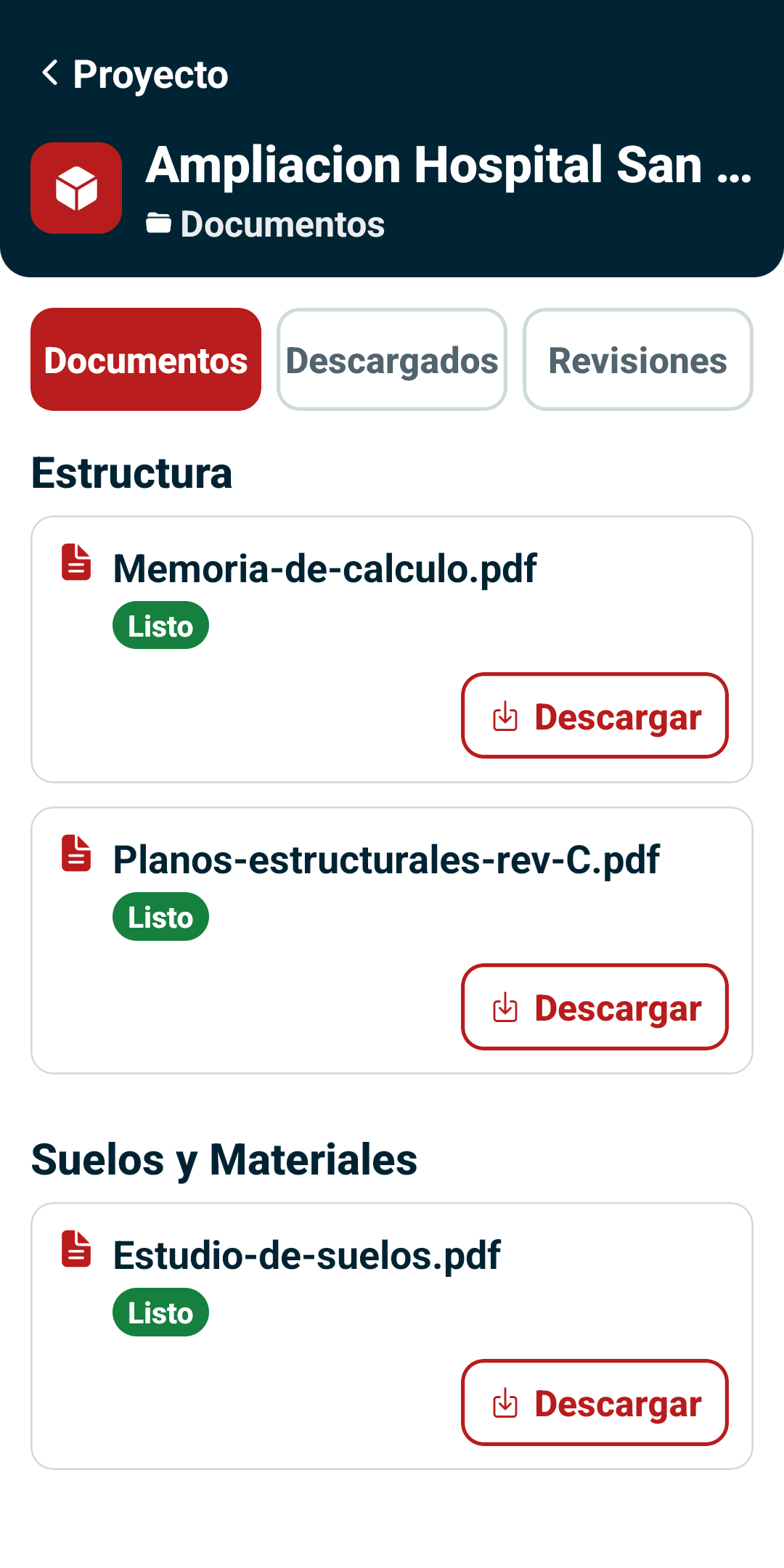 Documentos a la mano